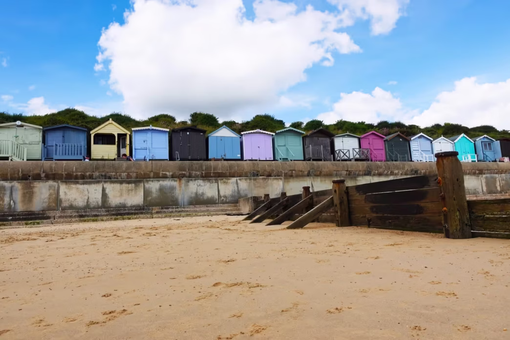 Frinton-on-Sea colourful beach huts