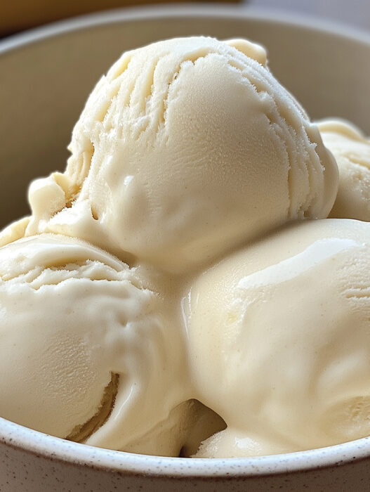 Bowl full of banana ice cream