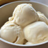 Bowl full of banana ice cream