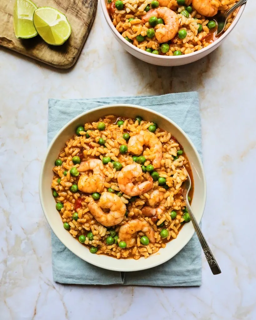 Coconut Lime Prawn Rice